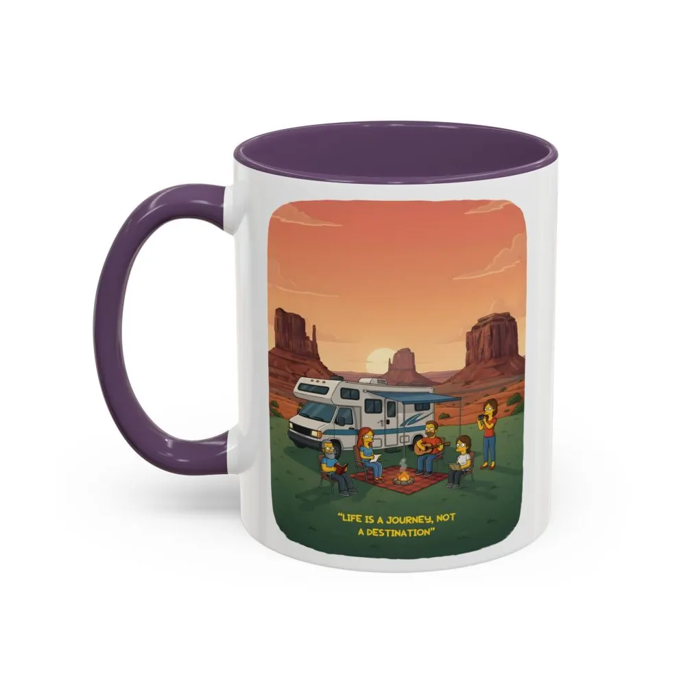 16057642710283126782_2048.jpeg Accent Coffee Mug (11, 15oz) — "Life Is A Journey-Not A Destination" Design Sitcom-Line