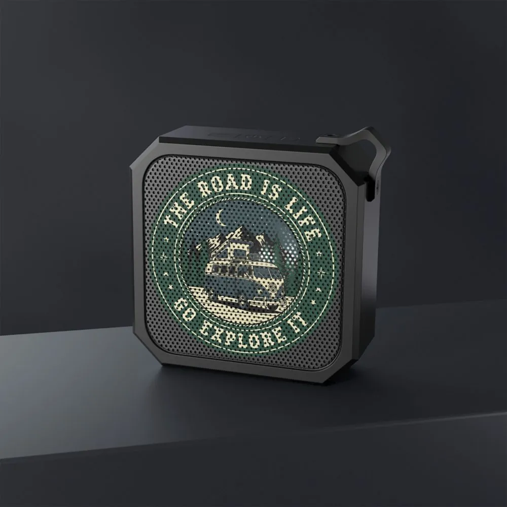 Bluetooth Speaker — “The Road Is Life” Outdoor Portable Speaker