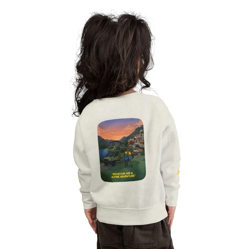 Toddler Sweatshirt - "Mountain Air And Alpine Adventure" (Design Sitcom-Line)