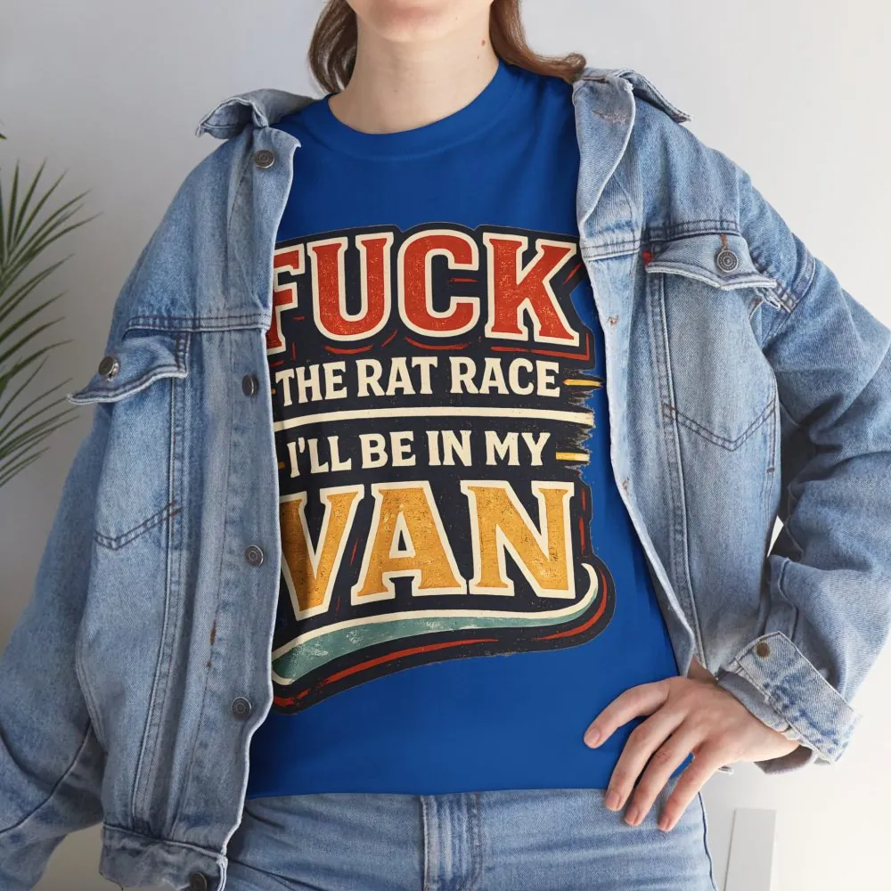 16094925941988857301_2048.jpeg Unisex Heavy Cotton Tee — "Fuck The Rat Race" Design F**K-Line