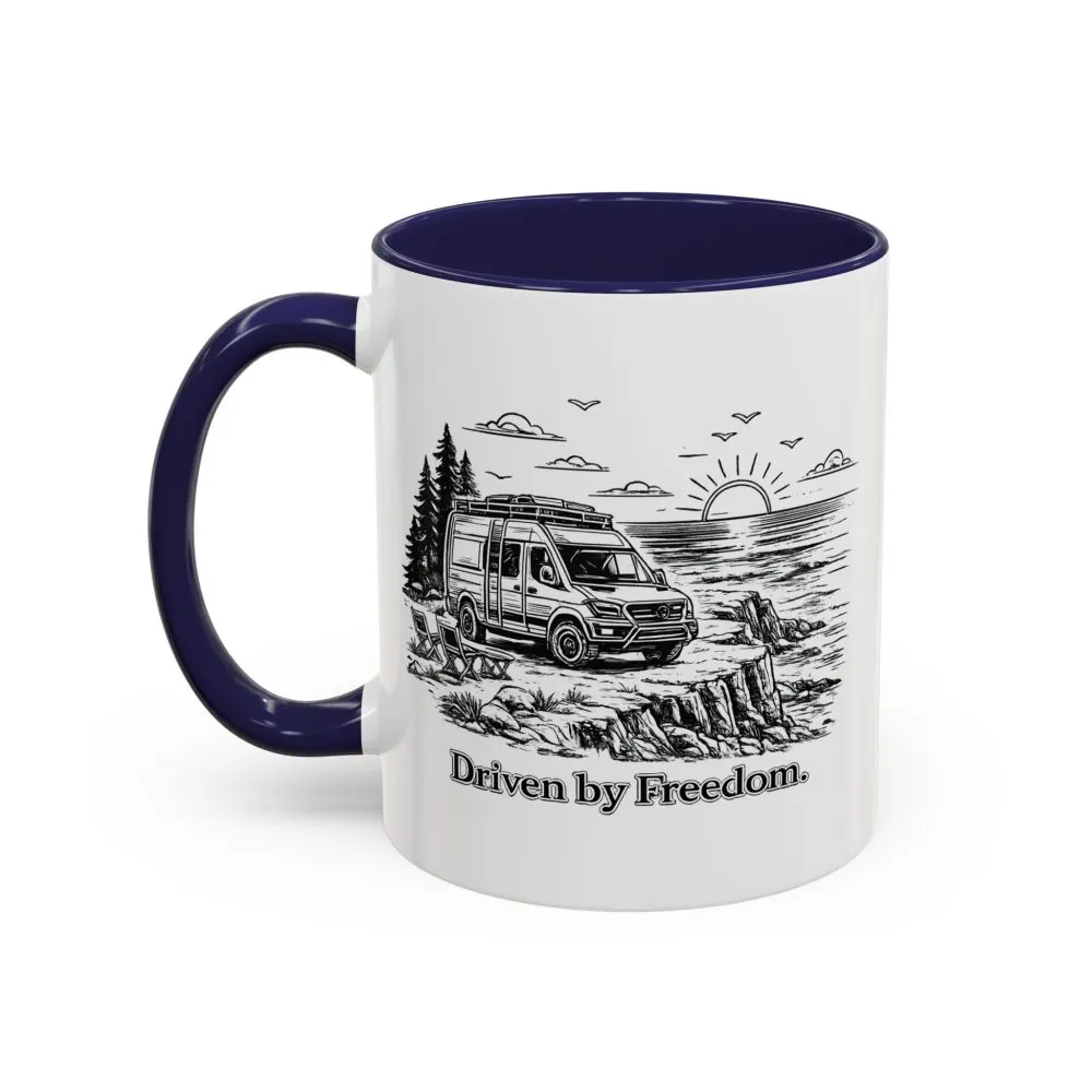 16111047396868653772_2048.jpeg Accent Coffee Mug (11, 15oz) — "Driven By Freedom" Design Minimal-Line