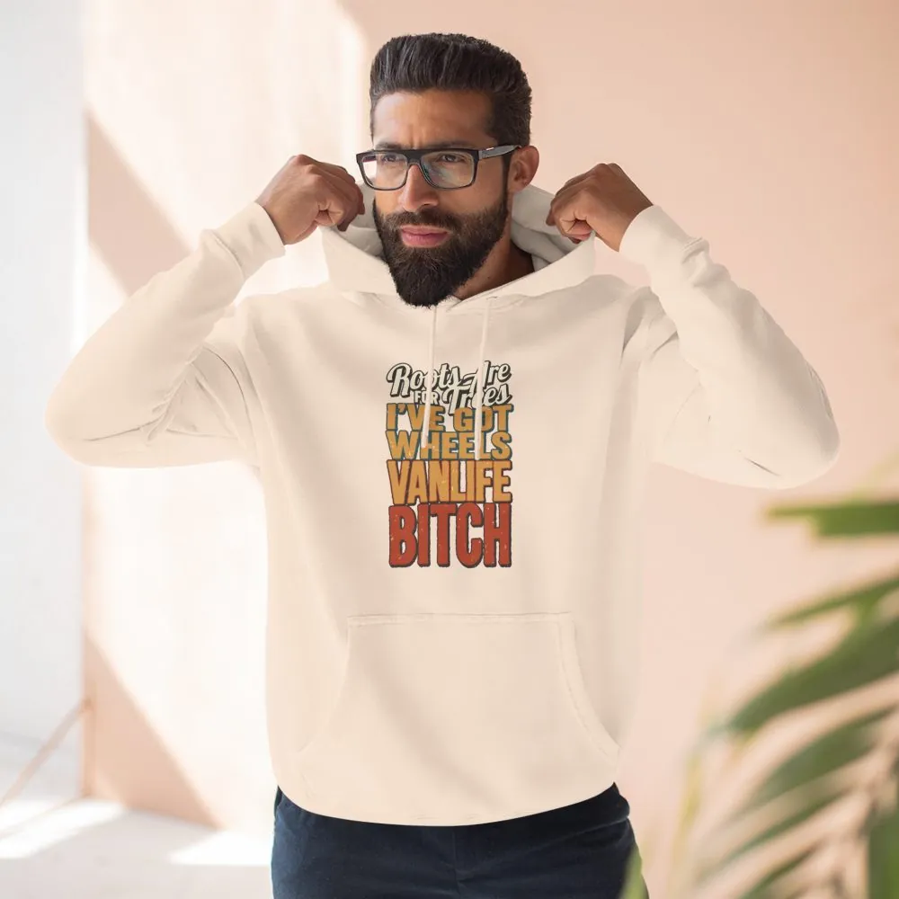 Three-Panel Fleece Hoodie - "Roots Are For Trees" Design F**K-Line