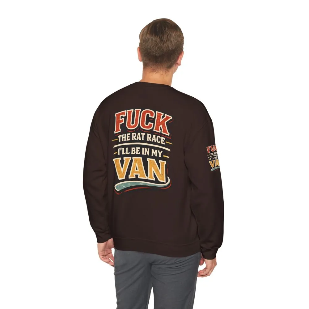16124818800430151319_2048.jpeg Unisex Heavy Blend™ Crewneck Sweatshirt — "Fuck The Rat Race" Design F**K-Line