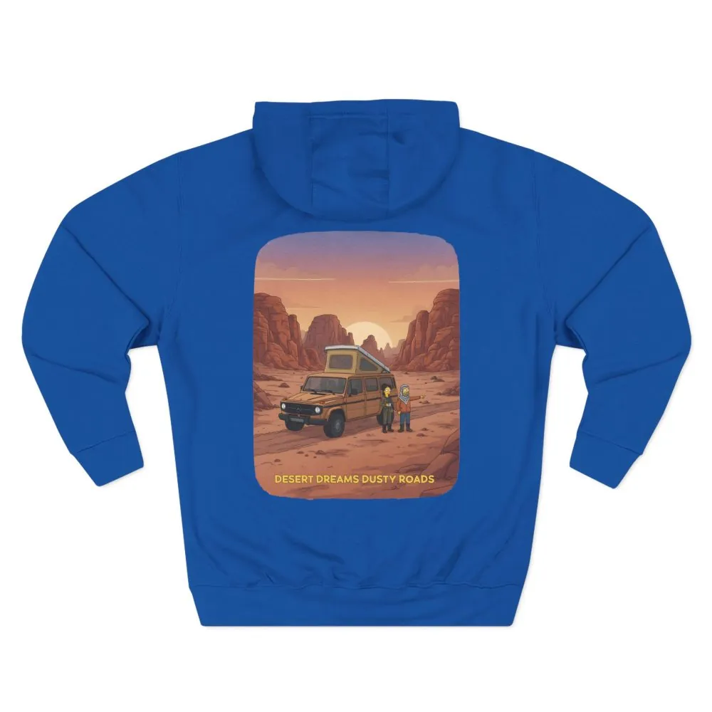16124865177804975726_2048.jpeg Three-Panel Fleece Hoodie - "Desert Dreams Dusty Roads" Design Sitcom-Line
