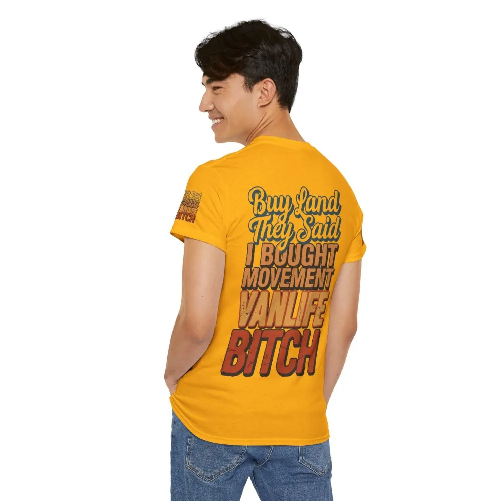 16126078994989141585_2048.jpeg Unisex Heavy Cotton Tee — "Buy Land They Said" Design F**K-Line