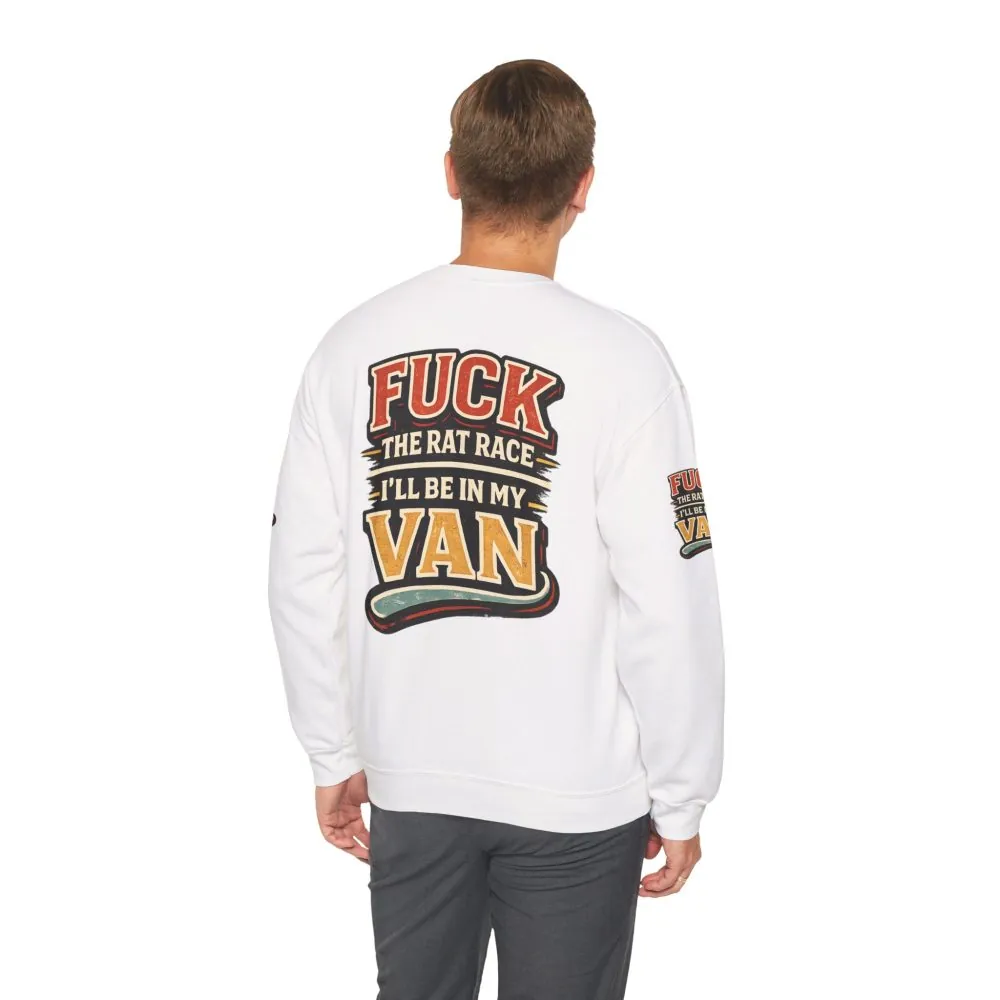 1616247073421114740_2048.jpeg Unisex Heavy Blend™ Crewneck Sweatshirt — "Fuck The Rat Race" Design F**K-Line