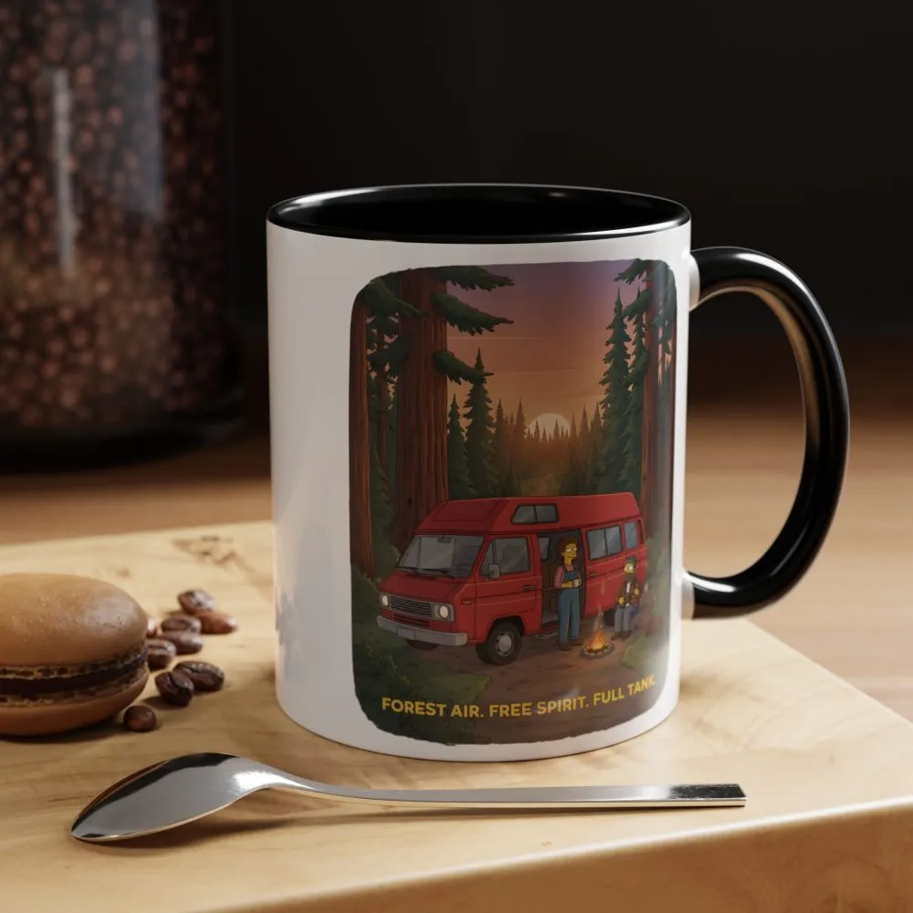 16181547358095320510_2048.jpeg Accent Coffee Mug (11, 15oz) — "Forest Air Free Spirit Full Tank" Design Sitcom-Line