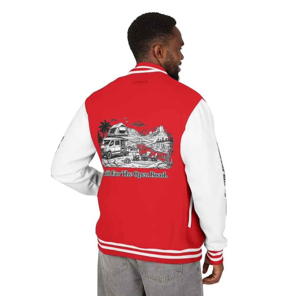 16193084188150319564_2048.jpeg Unisex Heavyweight Letterman Jacket — "Built For The Open Road" Travel Varsity Coat