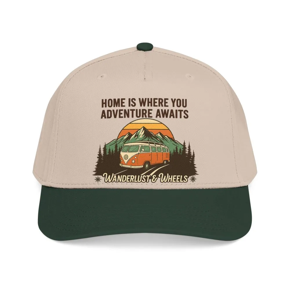 1623565253367706974_2048.jpeg Baseball Cap - "Home Is Where You Adventure Awaits" Mid Profile Baseball Cap