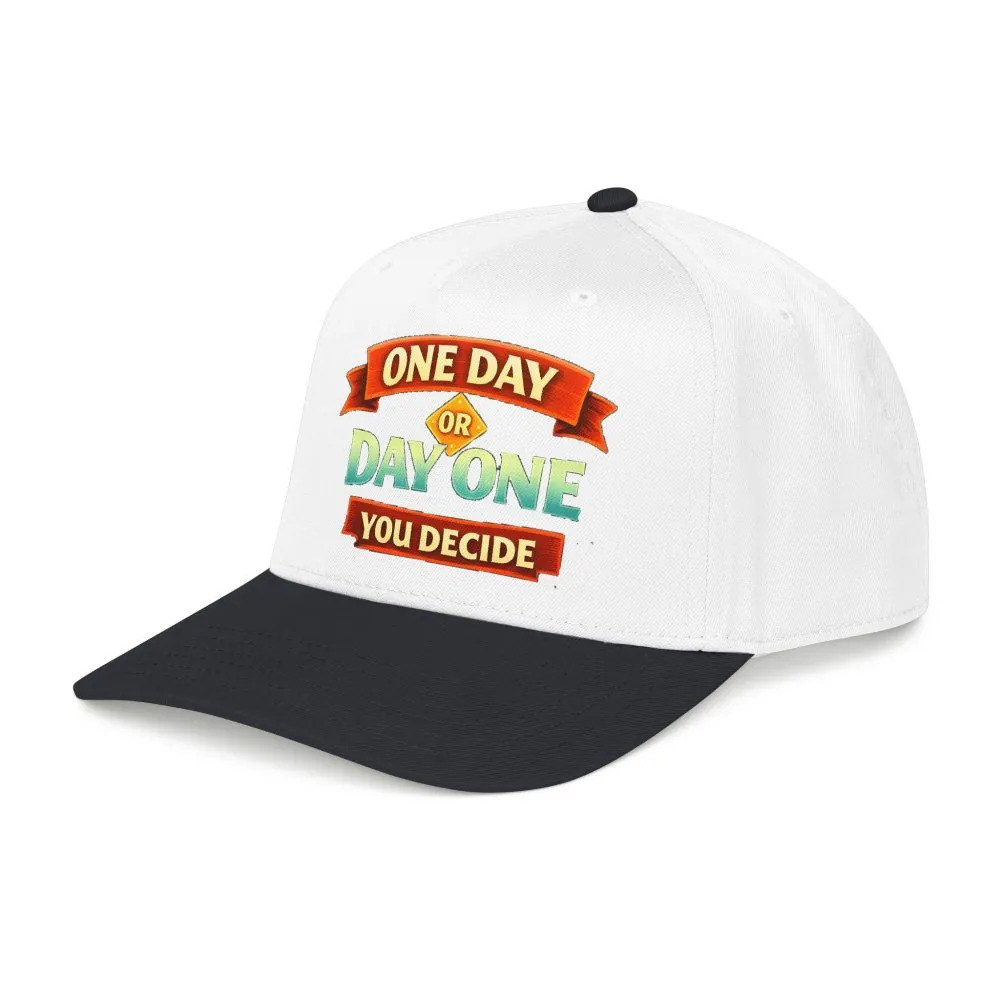 Baseball Cap - "One Day Or Day One" Design Scenic-Line