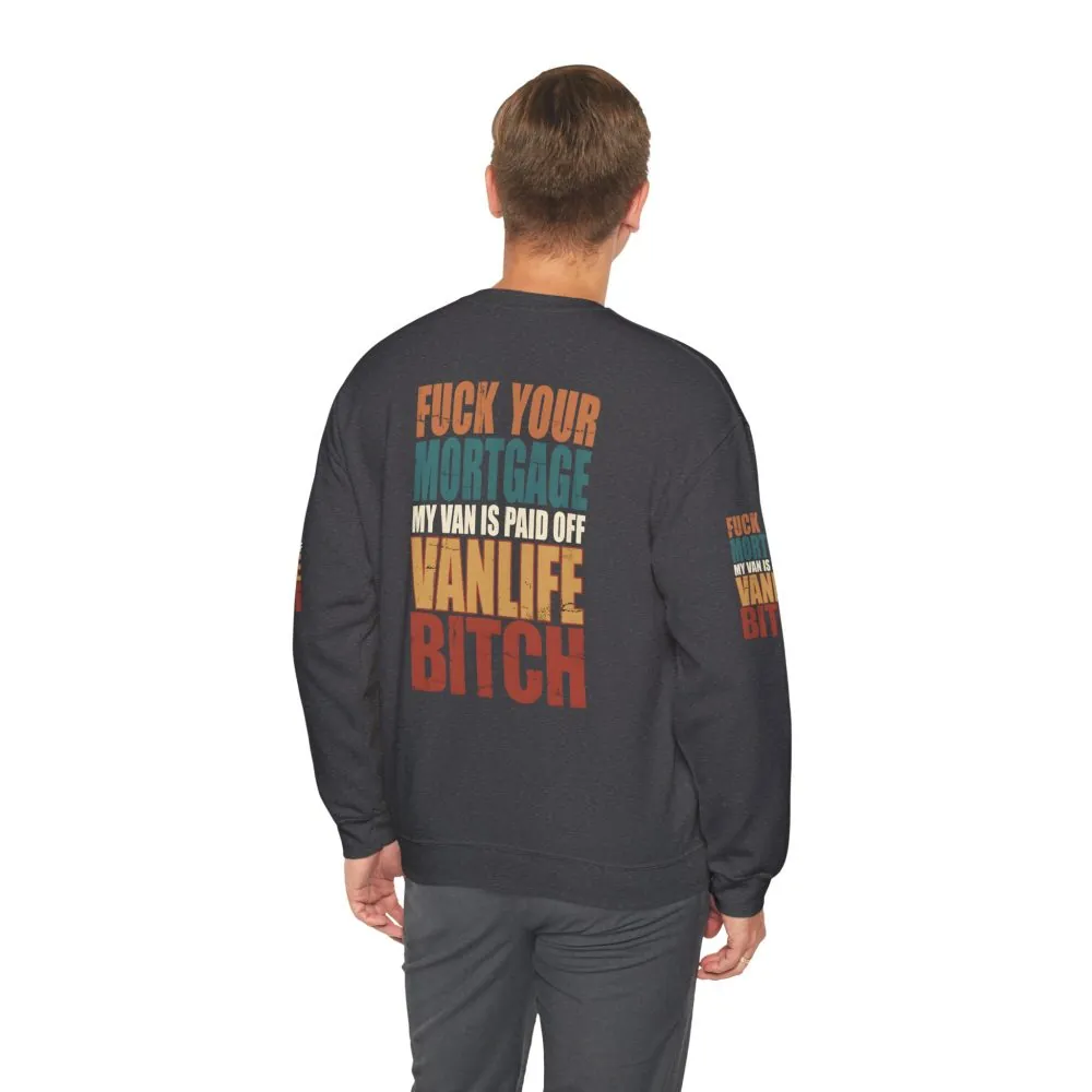 16277174013856181638_2048.jpeg Unisex Heavy Blend™ Crewneck Sweatshirt — "Fuck Your Mortgage" Design F**K-Line