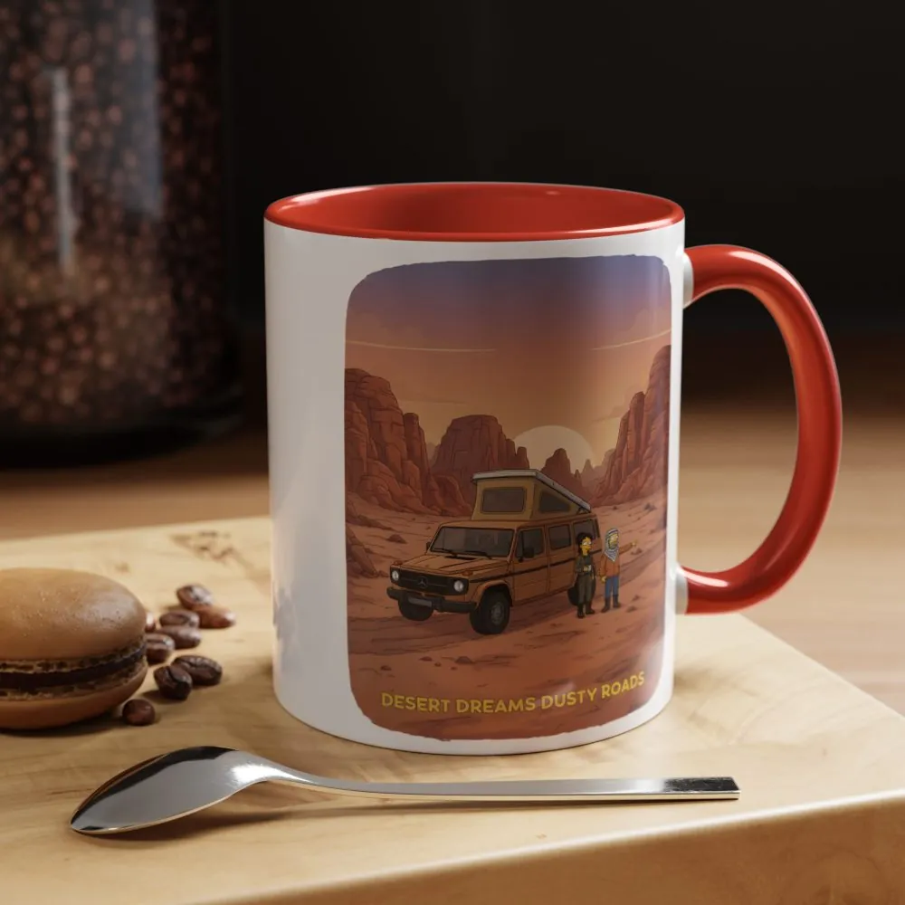 16287994601266054538_2048.jpeg Accent Coffee Mug (11, 15oz) — "Desert Dreams Dusty Roads" Design Sitcom-Line