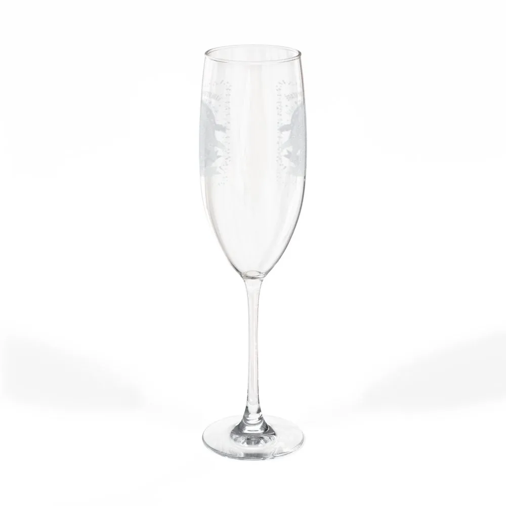 Engraved 8oz Champagne Flute — Personalized Celebration Glass
