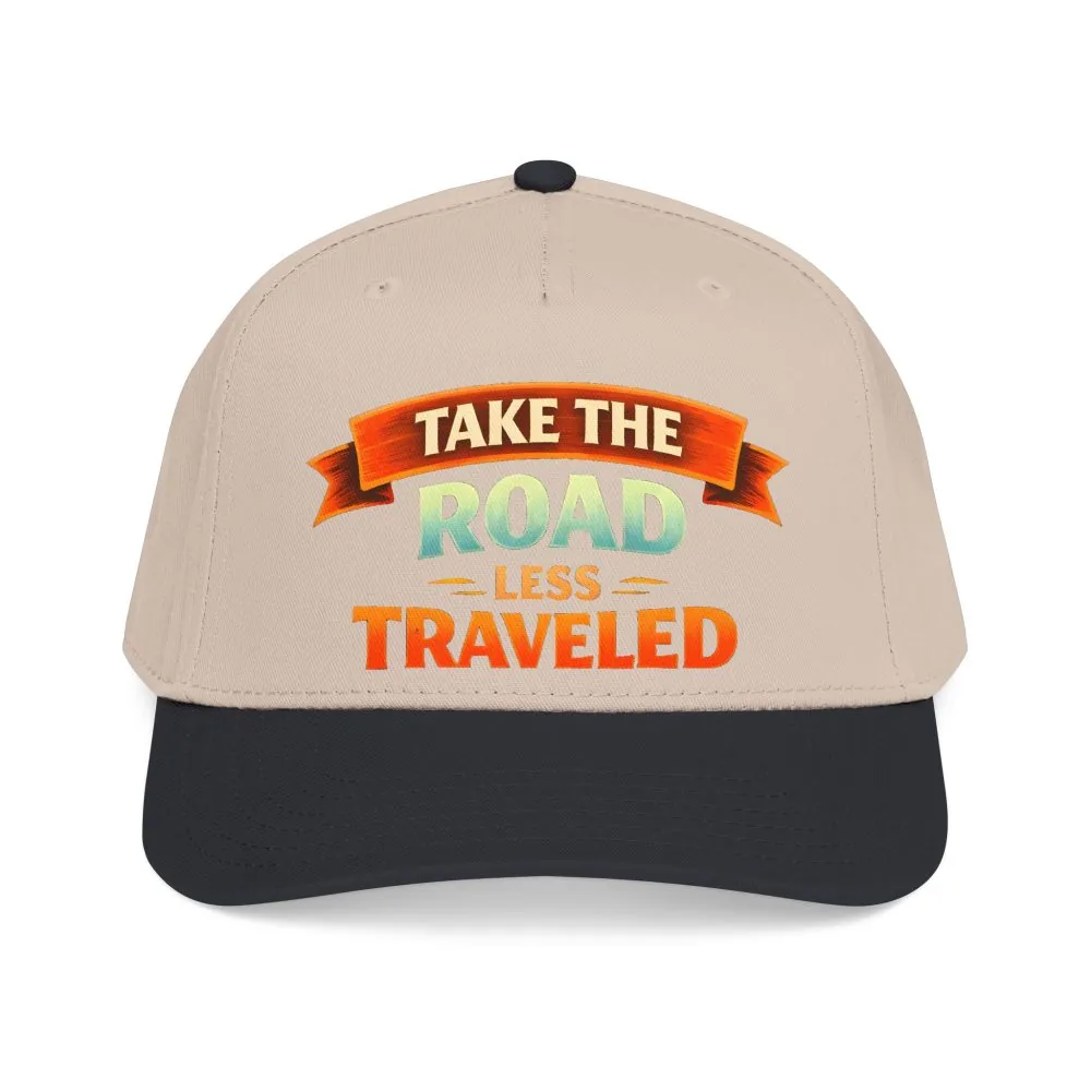 Baseball Cap - "Take The Road Less Traveled" Design Scenic-Line