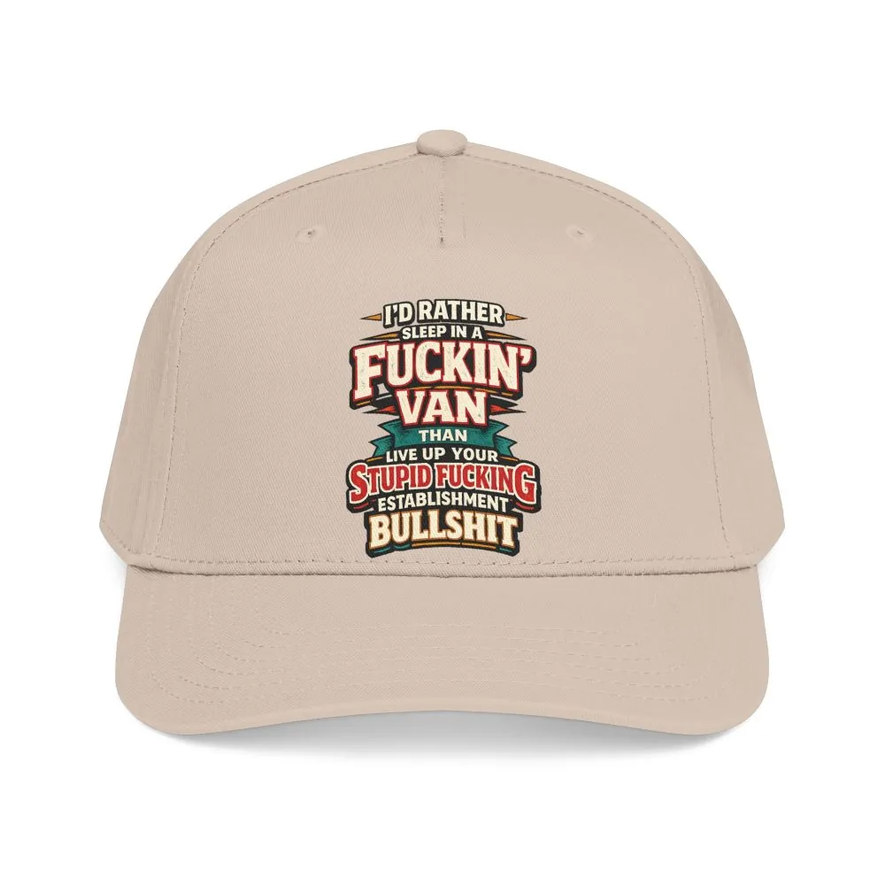 Baseball Cap - "I´d Rather Sleep in A Fucking Van" Design F**K-Line