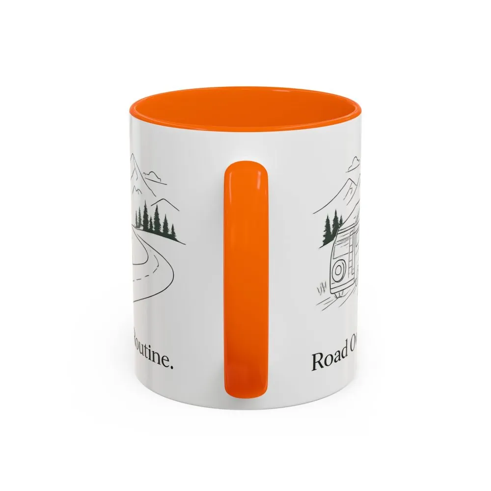 16305405781110914751_2048.jpeg Accent Coffee Mug (11, 15oz) — "Road Over Routine" Design Minimal-Line