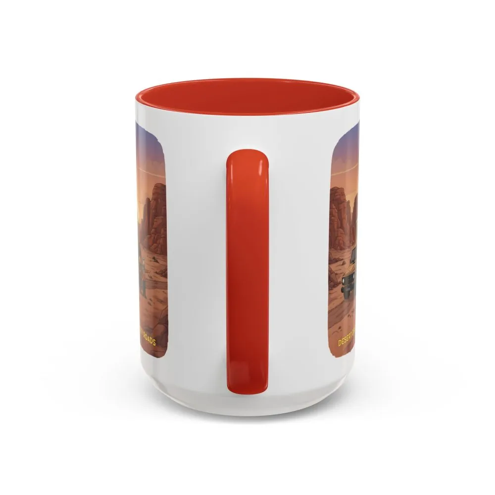 16327932934282562812_2048.jpeg Accent Coffee Mug (11, 15oz) — "Desert Dreams Dusty Roads" Design Sitcom-Line