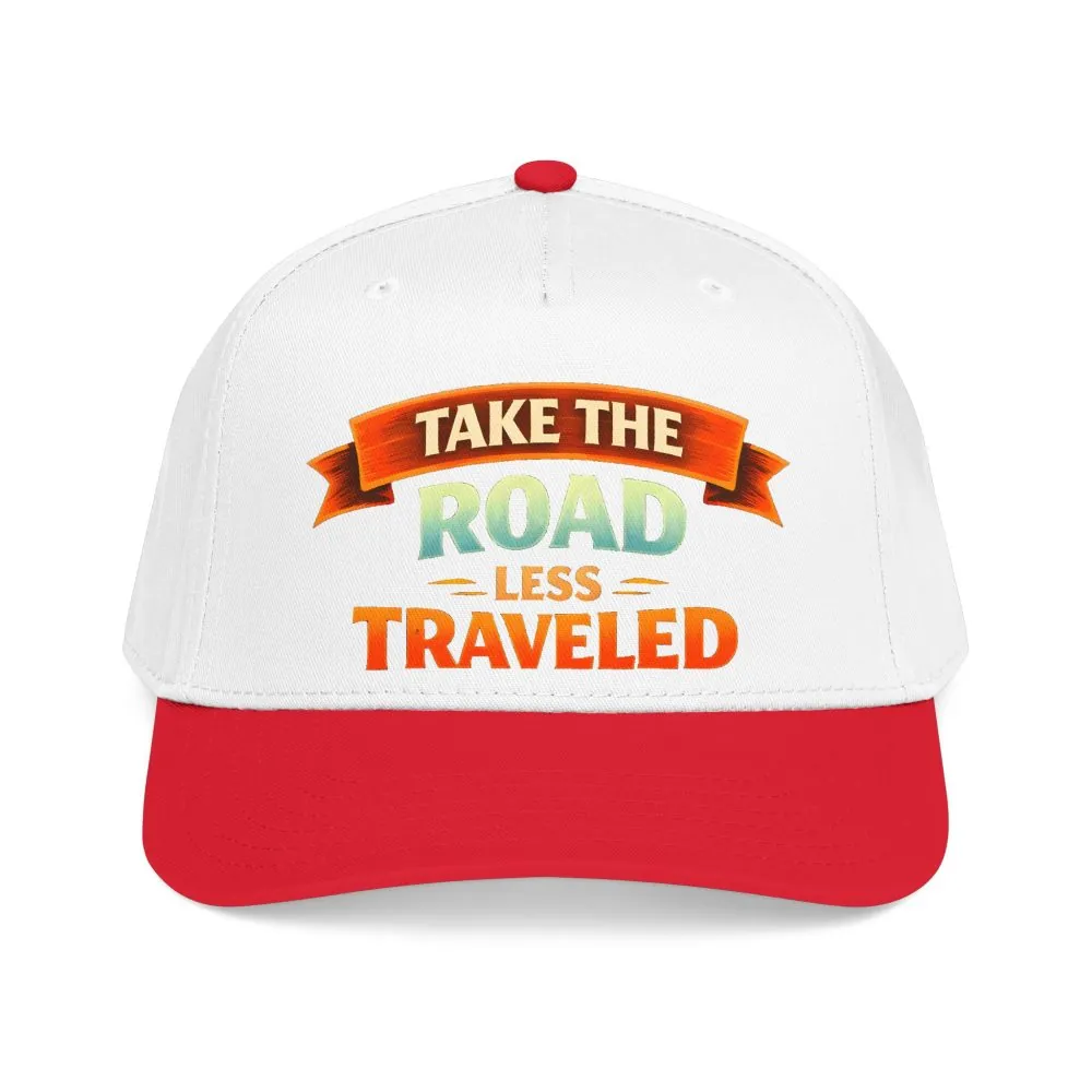 Baseball Cap - "Take The Road Less Traveled" Design Scenic-Line
