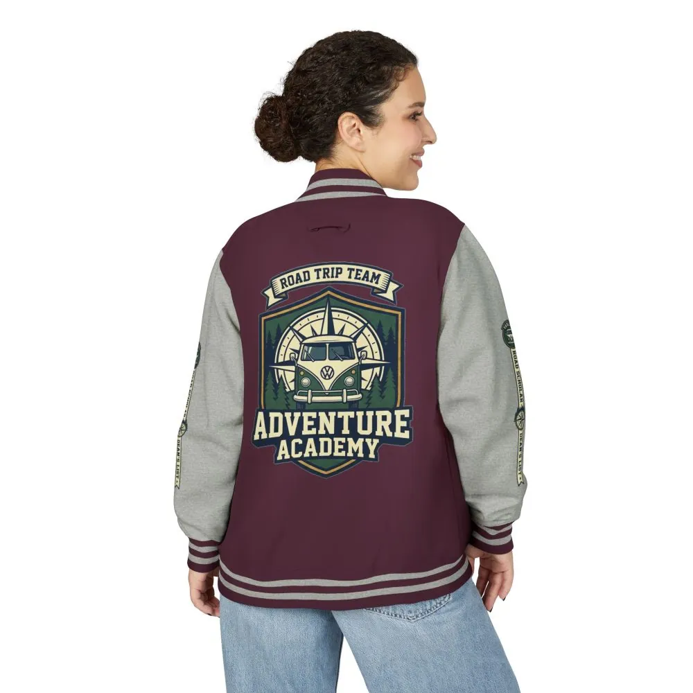 16339284031078856421_2048.jpeg Unisex Heavyweight Letterman Jacket (Awdis) —"Adventure Academy" Road Trip Team Varsity Jacket