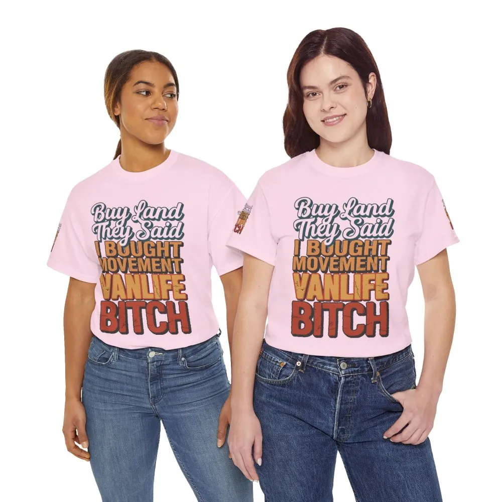 16342692031831431469_2048.jpeg Unisex Heavy Cotton Tee — "Buy Land They Said" Design F**K-Line