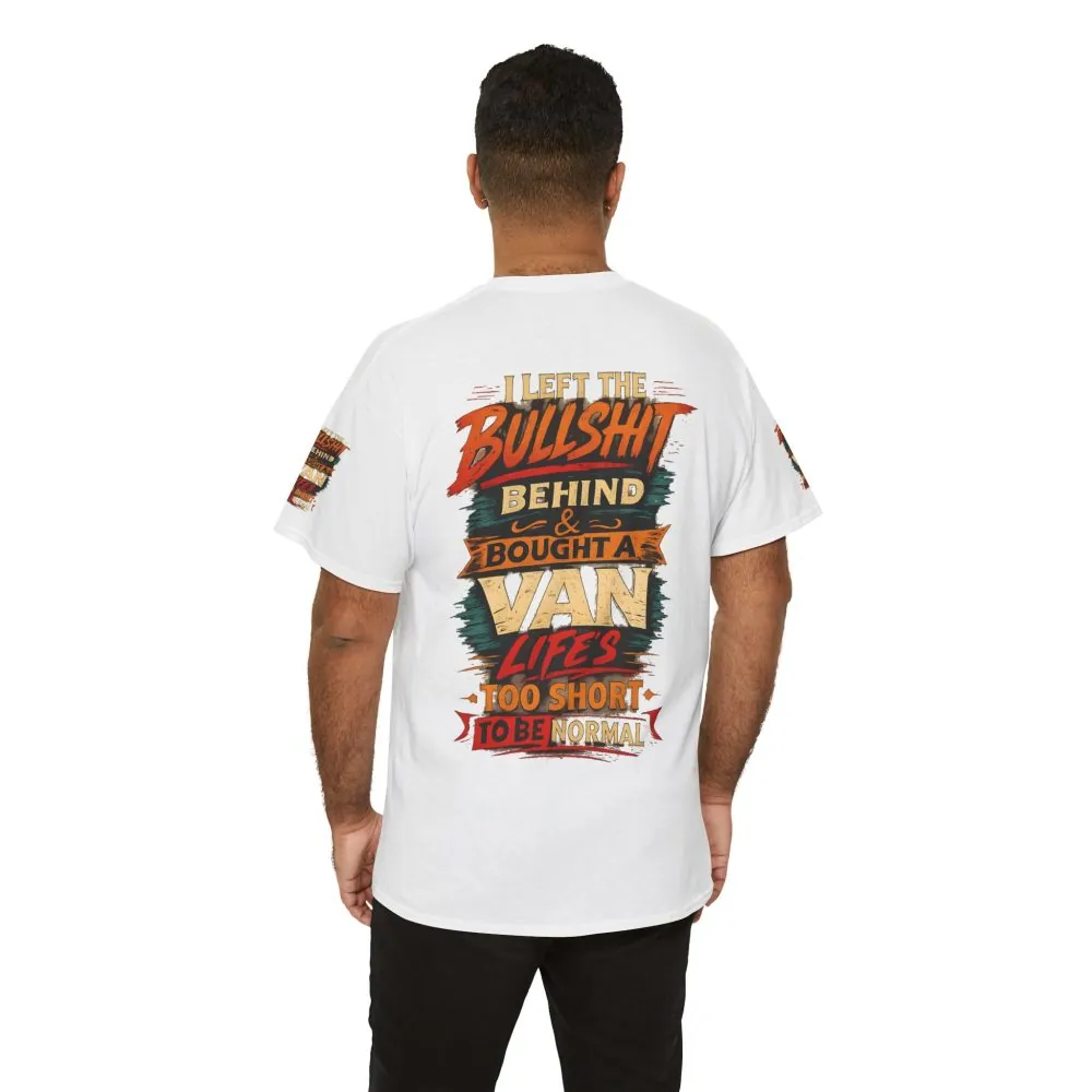 Unisex Heavy Cotton Tee — "I Left The Bullshit" Design F**K-Line