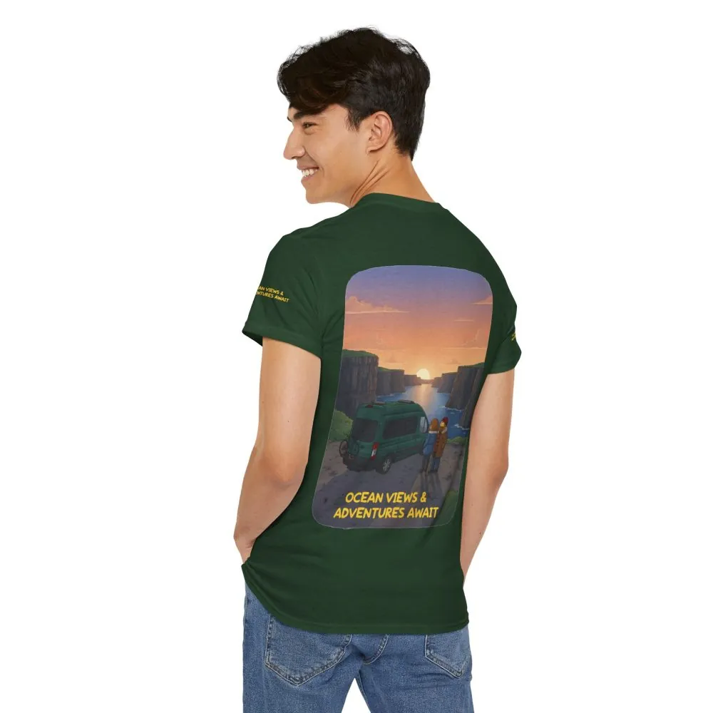 16366102859137825091_2048.jpeg Unisex Heavy Cotton Tee — "Ocean Views-Adventures Awaits" Design Sitcom-Line
