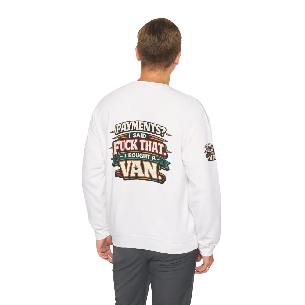 16366401411394043017_2048.jpeg Unisex Heavy Blend™ Crewneck Sweatshirt — "Payments?I Said" Design F**K-Line