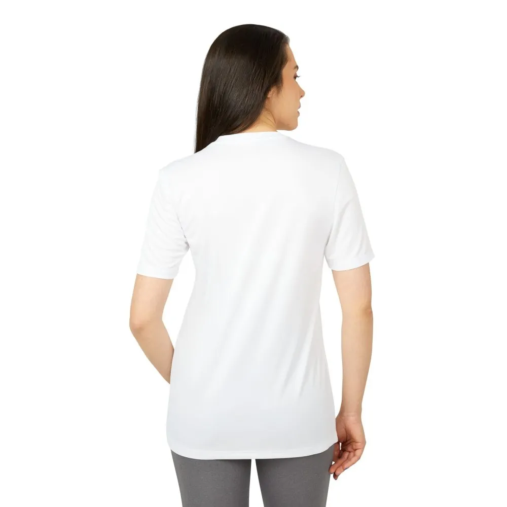 T-Shirt(Adidas) - 'Adventure Awaits-Go Where You Feel Most Alive' (Only Front printed)
