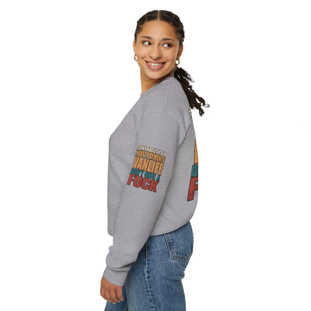 16401106564976202386_2048.jpeg Unisex Heavy Blend™ Crewneck Sweatshirt — "Sorry About Your House Payments" Design F**K-Line
