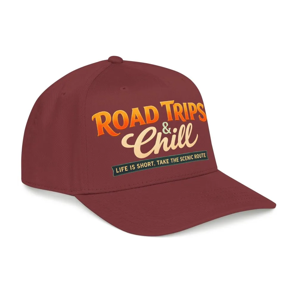 Baseball Cap - "Road Trips And Chill" Design Scenic-Line