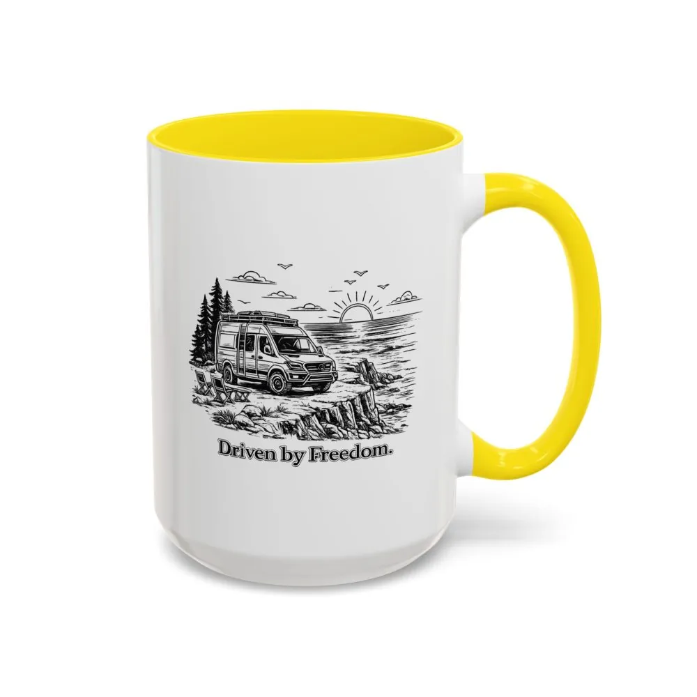 16431538036917669146_2048.jpeg Accent Coffee Mug (11, 15oz) — "Driven By Freedom" Design Minimal-Line