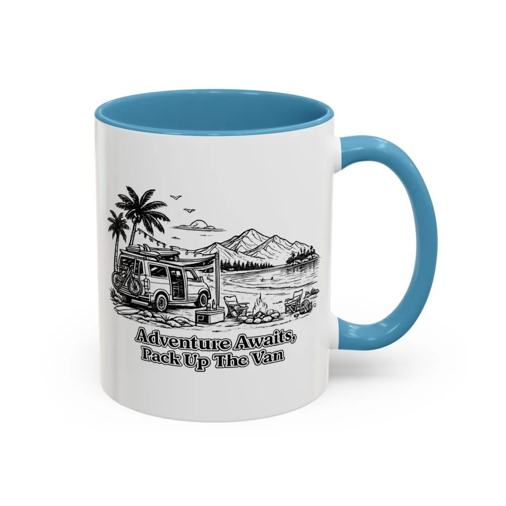 16455023058792975664_2048.jpeg Accent Coffee Mug (11, 15oz) — "Adventure Awaits,Pack Up The Van" Design Minimal-Line