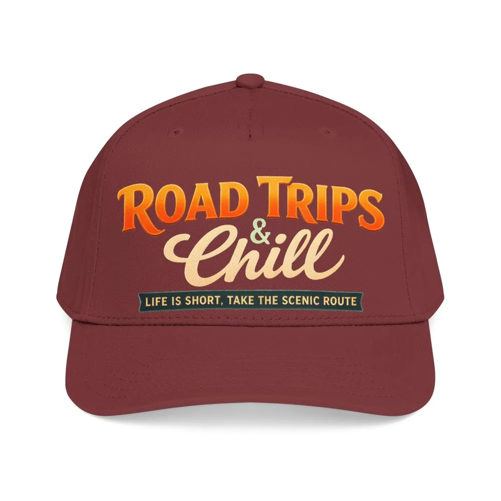 Baseball Cap - "Road Trips And Chill" Design Scenic-Line