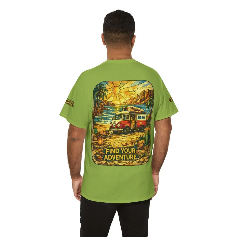 16483251998474670502_2048.jpeg Unisex Heavy Cotton Tee — "Find Your Adventure" Design Cubic-Line
