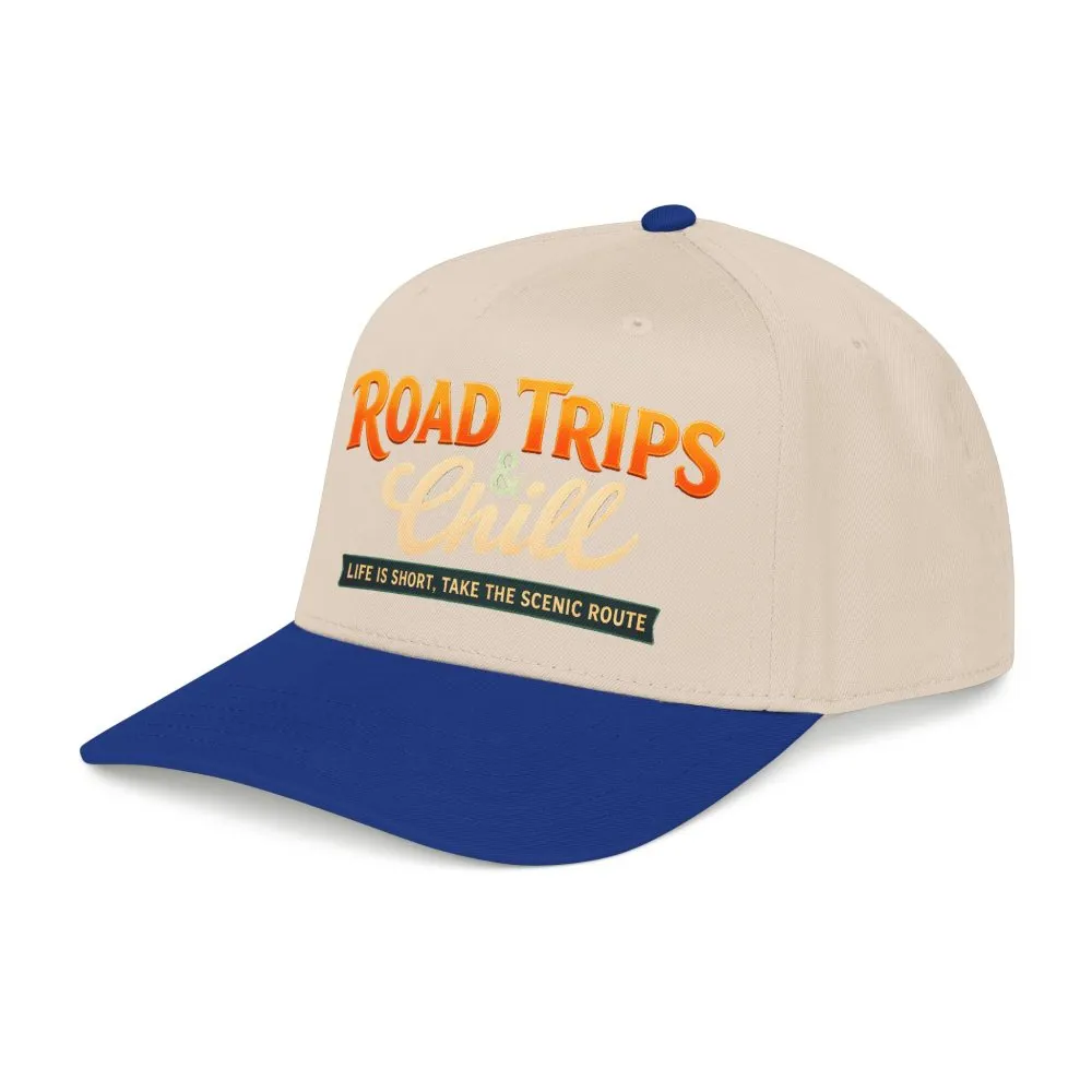 Baseball Cap - "Road Trips And Chill" Design Scenic-Line