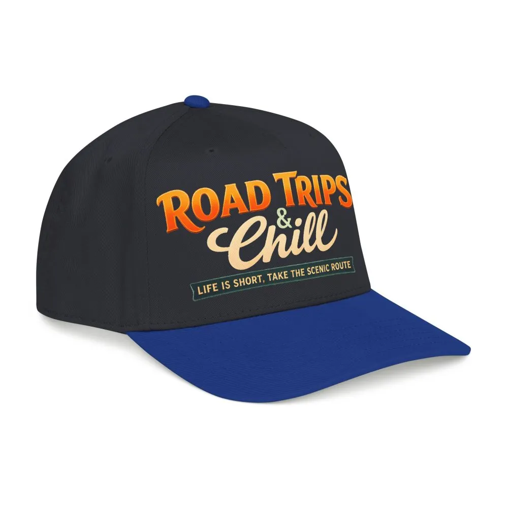Baseball Cap - "Road Trips And Chill" Design Scenic-Line