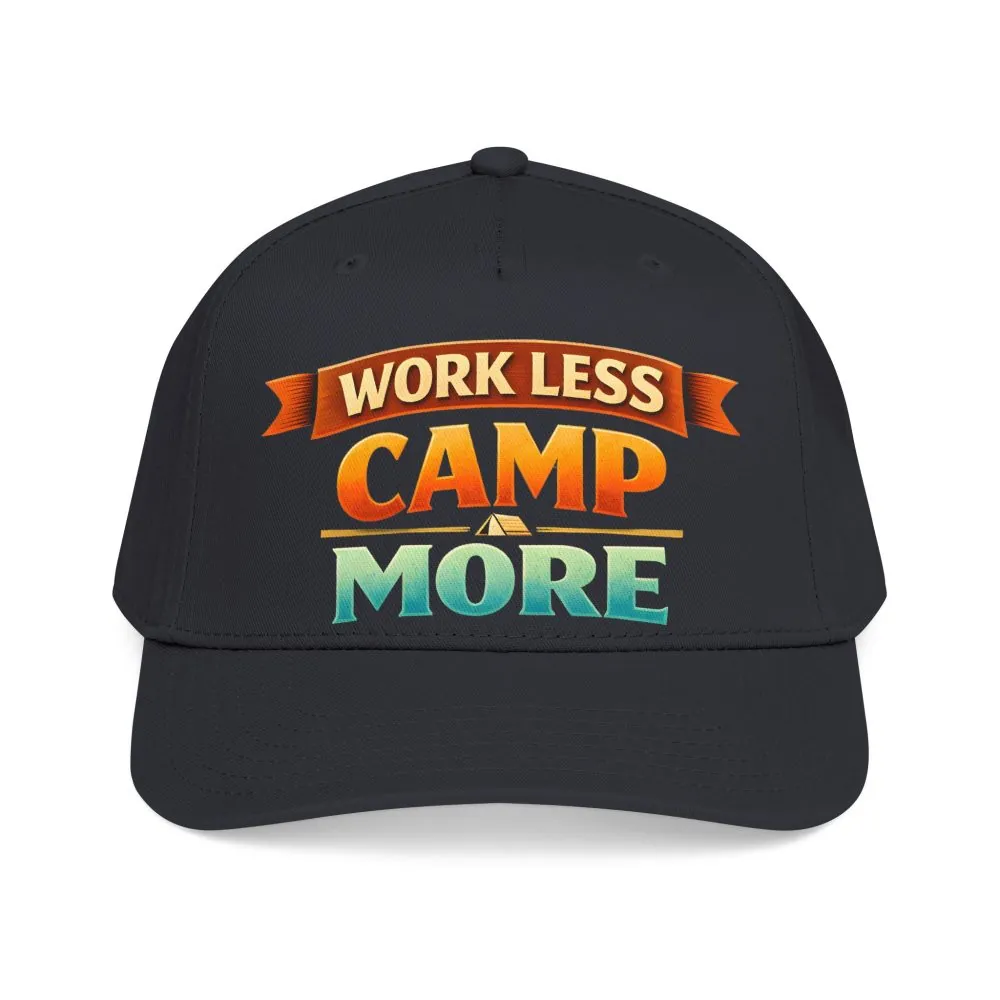 16493806065214595500_2048.jpeg Baseball Cap - "Work Less-Camp More" Design Scenic-Line