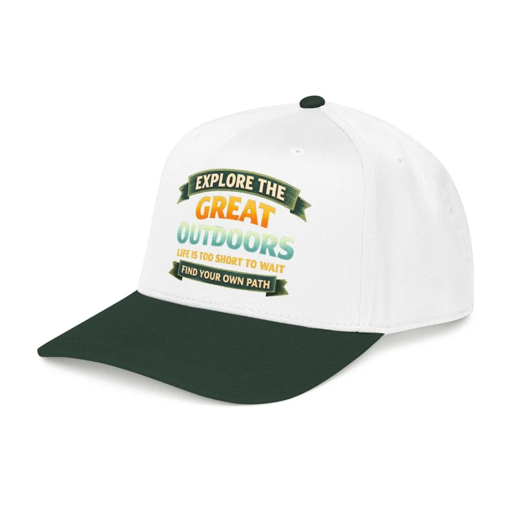 Baseball Cap - "Explore The Great Outdoors" Design Scenic-Line