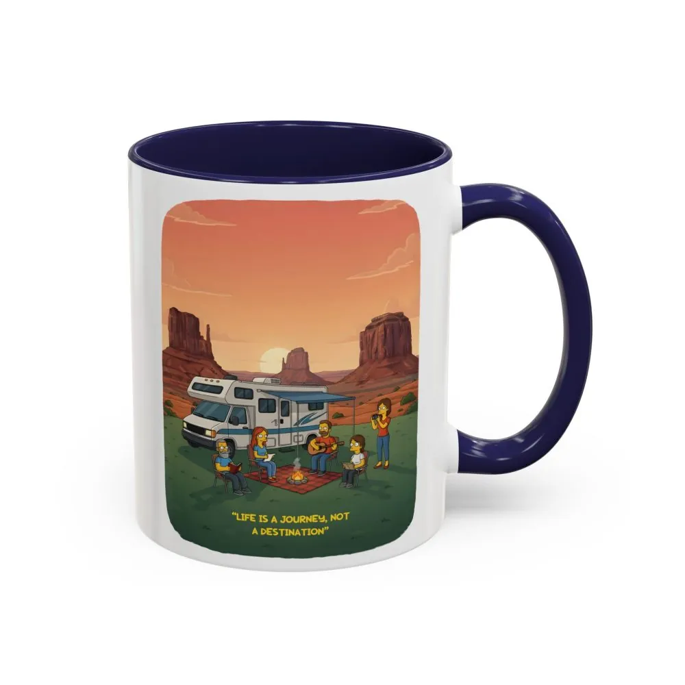 16525781191555338265_2048.jpeg Accent Coffee Mug (11, 15oz) — "Life Is A Journey-Not A Destination" Design Sitcom-Line