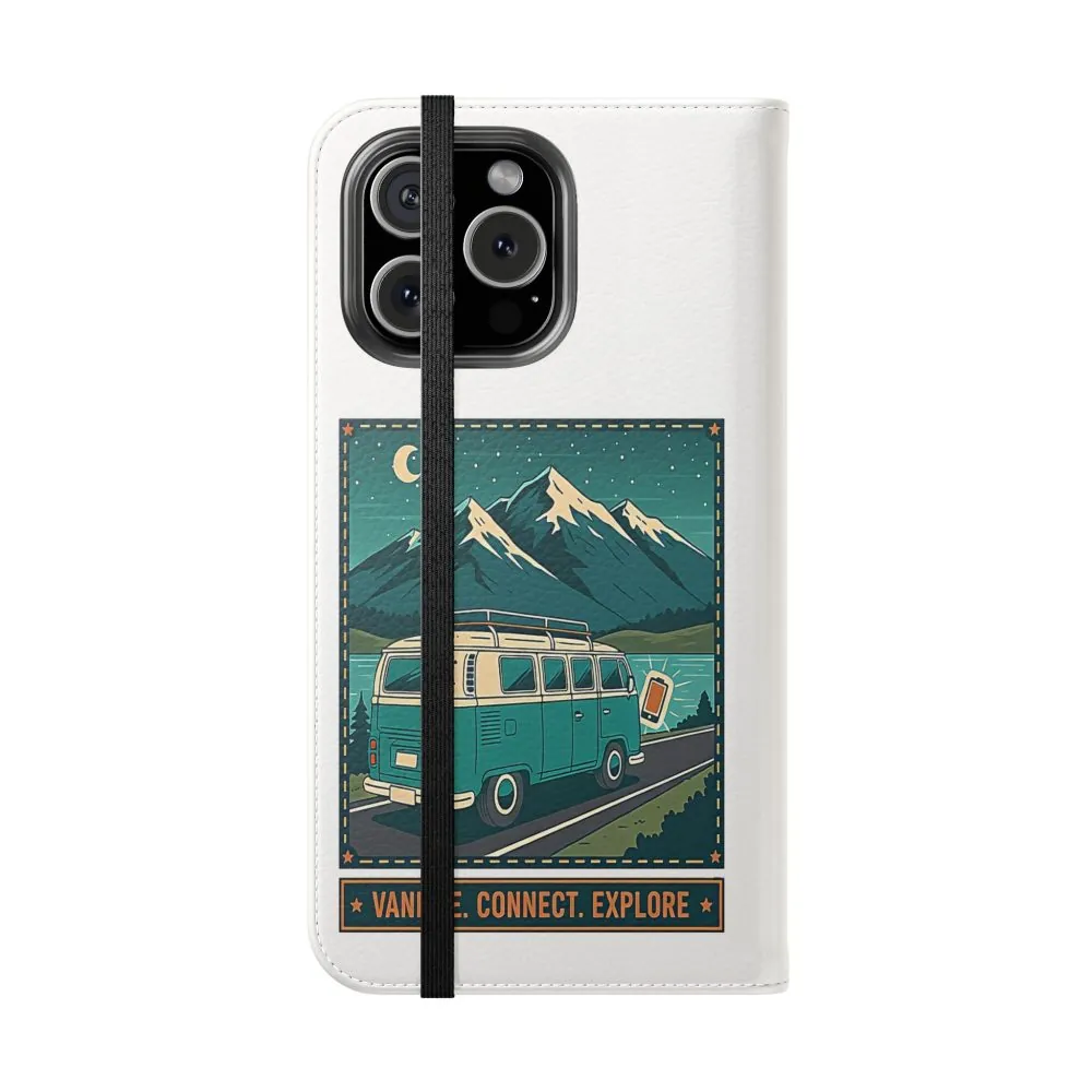 16549399156018215620_2048.jpeg Flip Phone Case — “WiFi Where the Roam Is” Vanlife Wallet Case