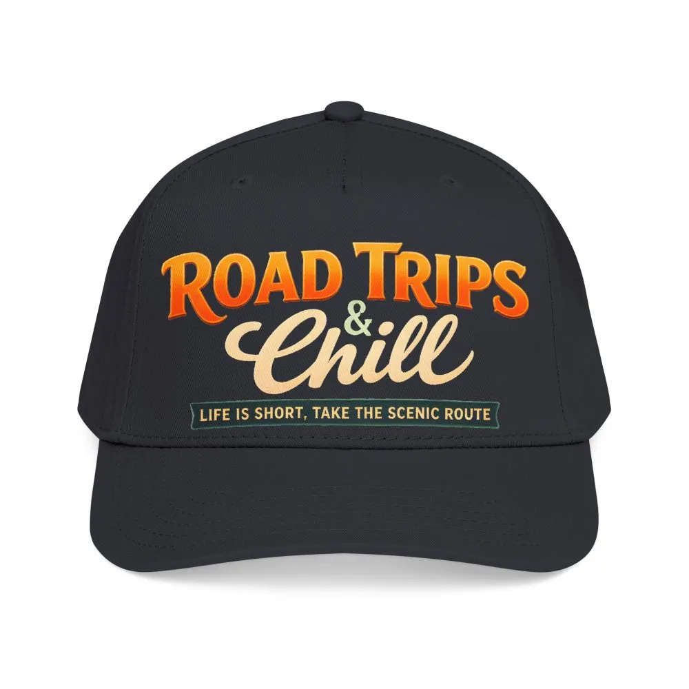 Baseball Cap - "Road Trips And Chill" Design Scenic-Line