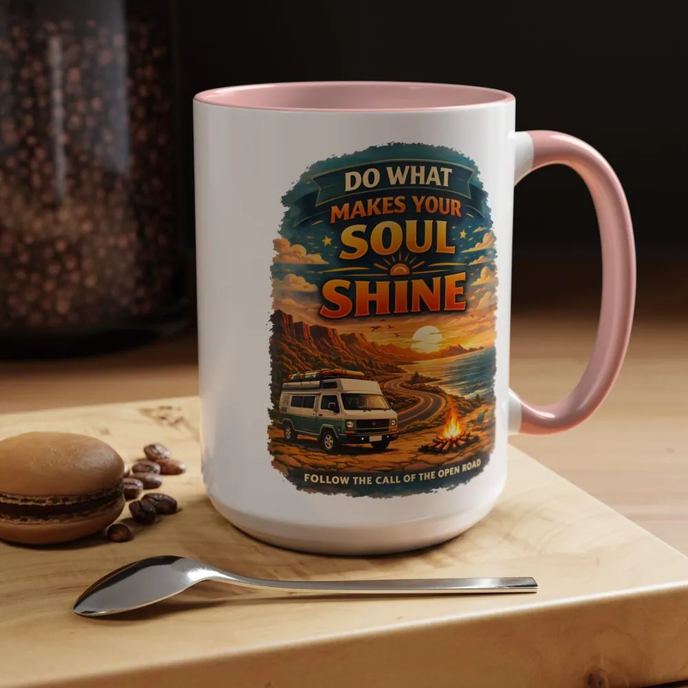 16566201621378406103_2048.jpeg Accent Coffee Mug (11, 15oz) — "Do What Makes Your Soul Shine" Design Scenic-Line