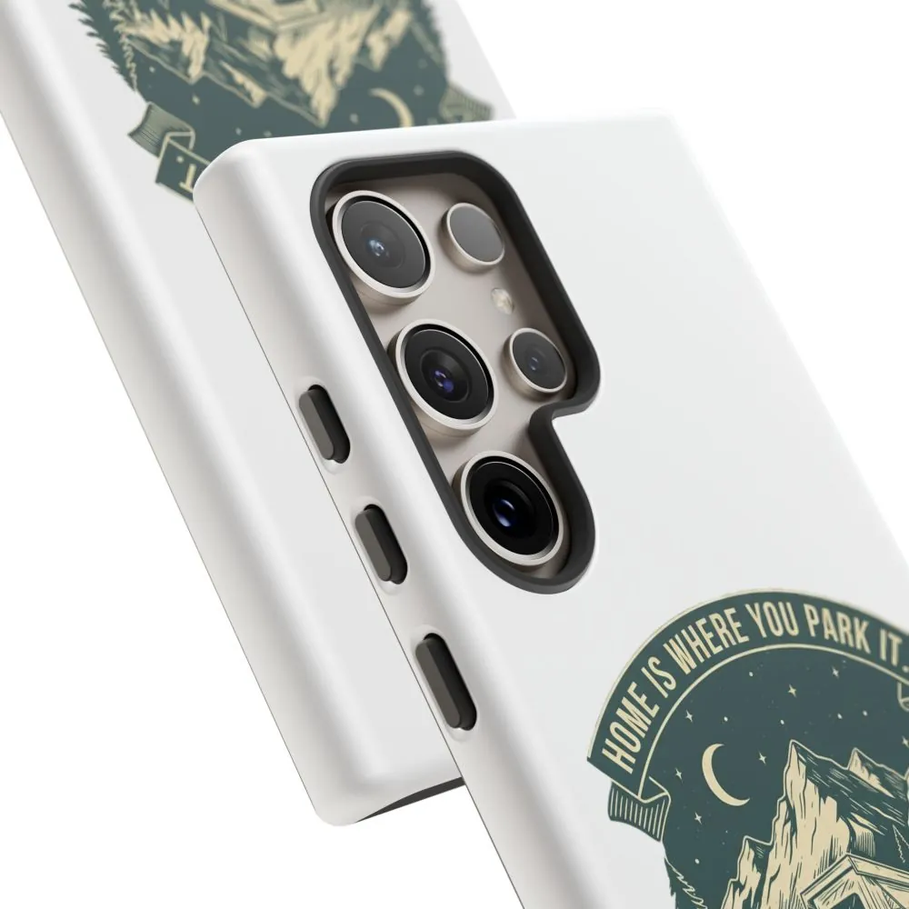 16577601012680642947_2048.jpeg Phone Case — "Home Is Where You Park It-Adventure is the destination" Camper Van Design