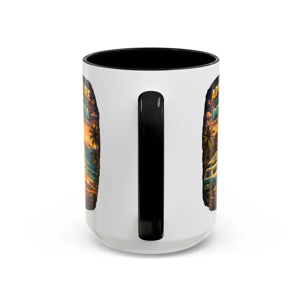 Accent Coffee Mug (11, 15oz) — "Adventure Before Dementia" Design Scenic-Line