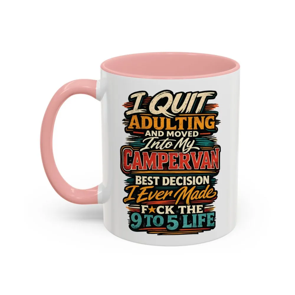 16584498111722376144_2048.jpeg Accent Coffee Mug (11, 15oz) — "I Quit Adulting" Design F**K-Line