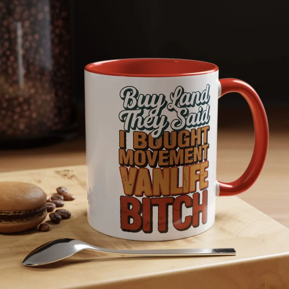 16607294134103203759_2048.jpeg Accent Coffee Mug (11, 15oz) — "Buy Land They Said" Design F**K-Line