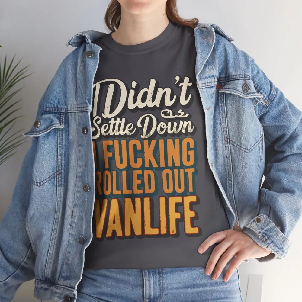 16610942074482386058_2048.jpeg Unisex Heavy Cotton Tee — "Dind´t Settle Down" Design F**K-Line