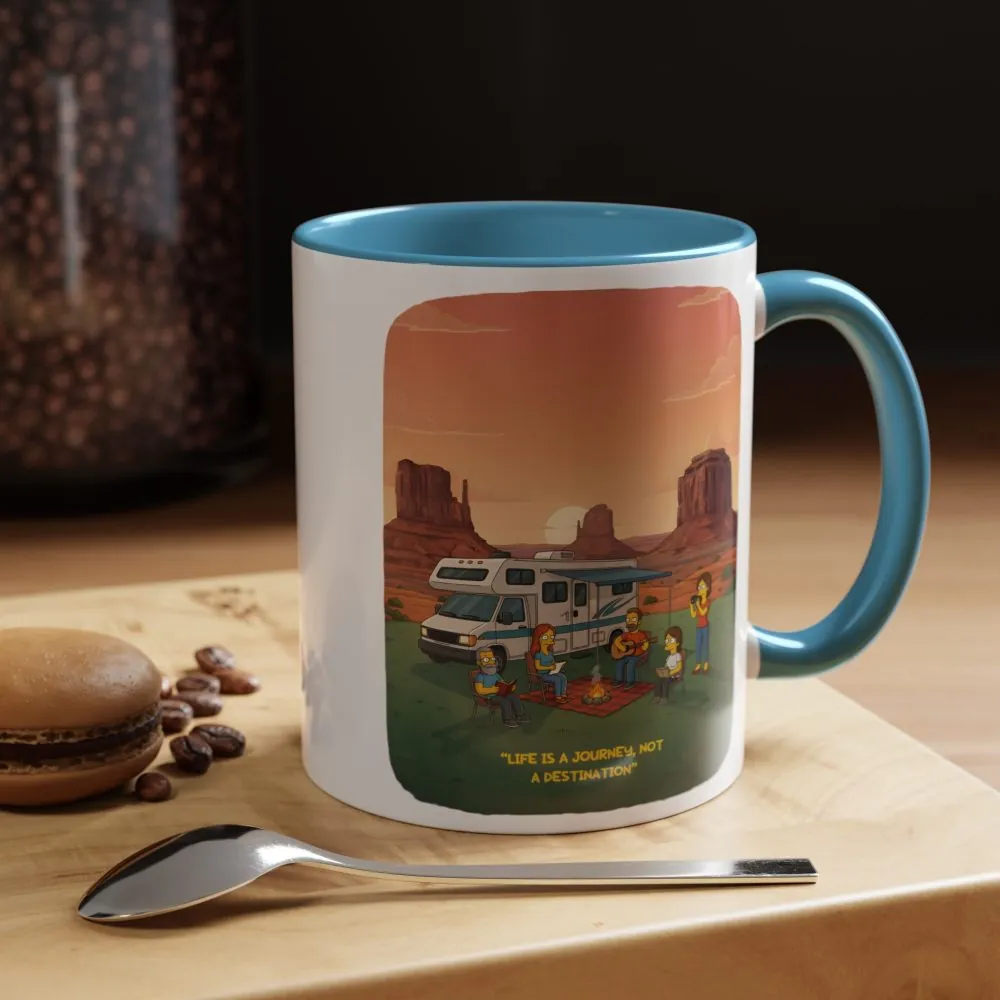 16682483669710274054_2048.jpeg Accent Coffee Mug (11, 15oz) — "Life Is A Journey-Not A Destination" Design Sitcom-Line