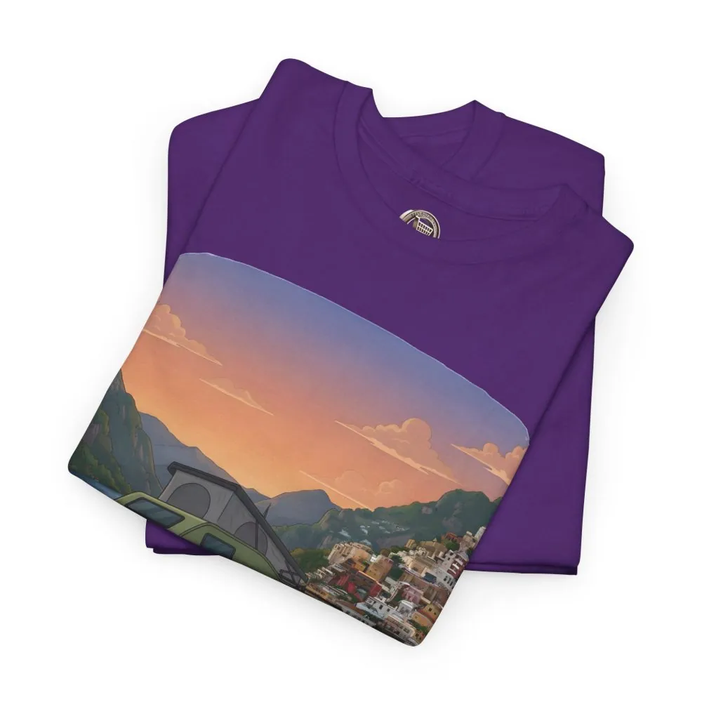 16701111895673792316_2048.jpeg Unisex Heavy Cotton Tee — "Mountain Air And Alpine Adventure" Design Sitcom-Line
