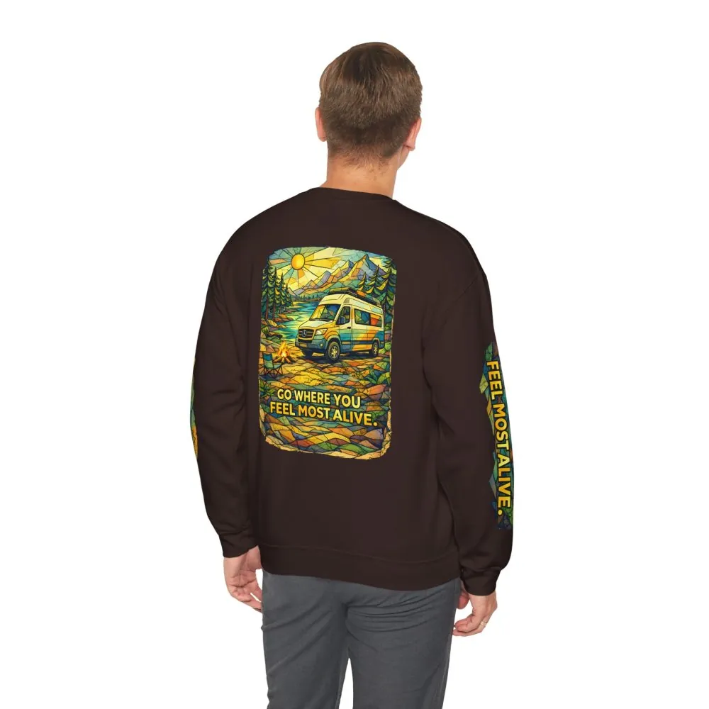 1670723786034454614_2048.jpeg Unisex Heavy Blend™ Crewneck Sweatshirt — "Go Where You Feel Most Alive" Design Cubic-Line